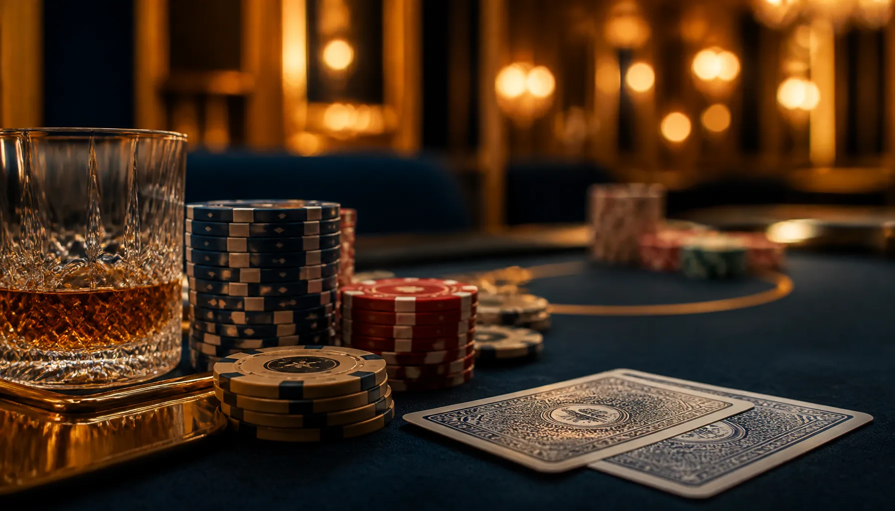 Ornate golden treasure chest overflowing with gleaming coins on a dark velvet surface with warm cinematic lighting