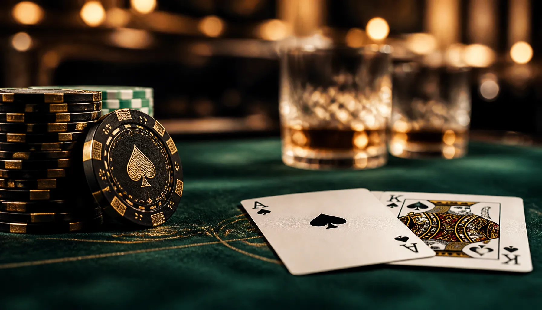 Ornate golden treasure chest overflowing with gleaming coins on a dark velvet surface with warm cinematic lighting